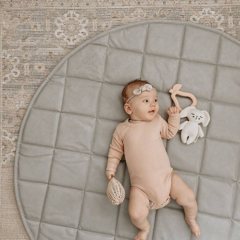 Vegan Leather quilted Play Mats