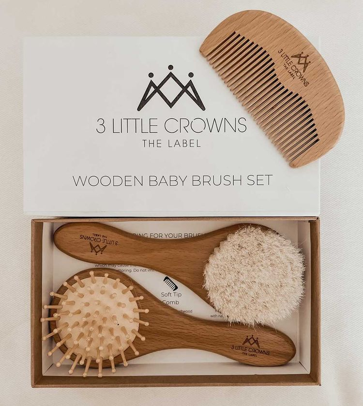 Wooden Baby Brush Sets