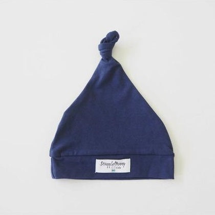 Navy - Knotted Beanie - Ditto kids
