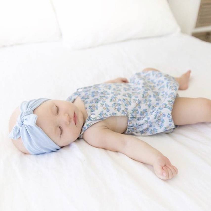 Baby Blue Topknot Headband